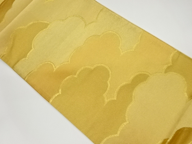 雲模様織出し袋帯